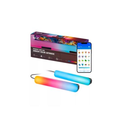 WiZ - Set 2 buc. corp de iluminat GRADIENT LED RGBIC, dimabil, 8,2W/230V, 2700-6500K, Wi-Fi