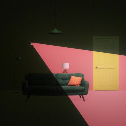 WiZ - Set pentru monitorizarea locuinței: 1 cameră + 3 becuri LED RGB A60 E27/8,5W/230V Wi-Fi