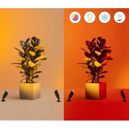 WiZ - Spot LED RGBW exterior reglabil, LED/4W/12V 2700K-5000K IP65 Wi-Fi