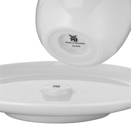 WMF - SET 2x Ceașcă pentru cafea creme cu farfurioară BARISTA 170 ml alb