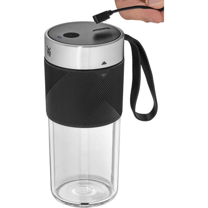 WMF - blender portabil pentru smoothie KITCHENminis, 50 W/7,4 V, 1200 mAh, inox