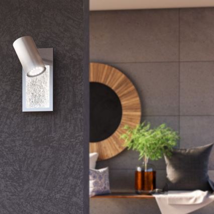 Wofi 11589 - Aplica de perete LED BALI cu spot, 1xGU10/5W/230V + LED/6W/230V