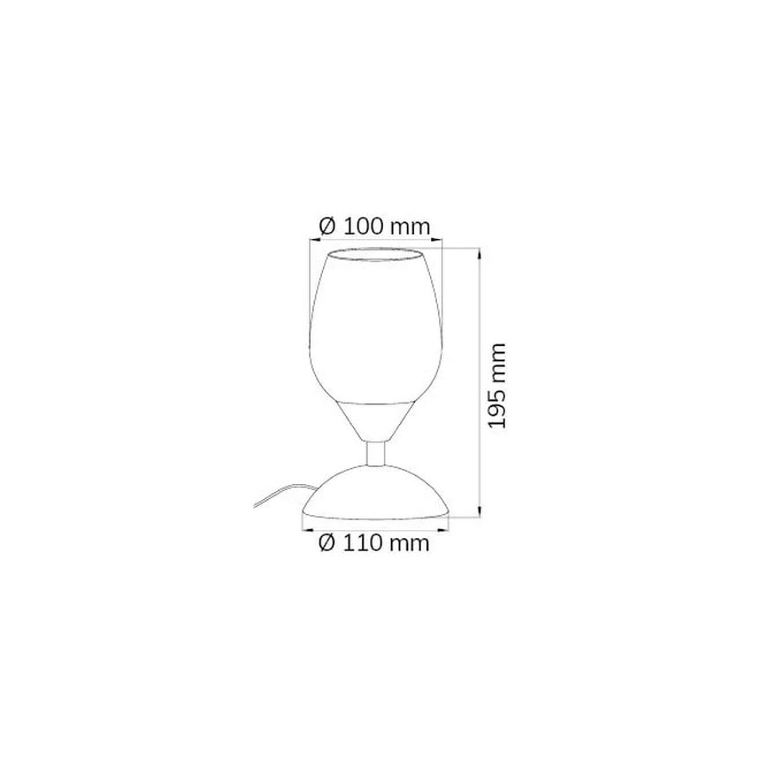 Wofi 814101640500 - Lampă de birou cu touch reglabilă FLAME 1xE14/60W/230V