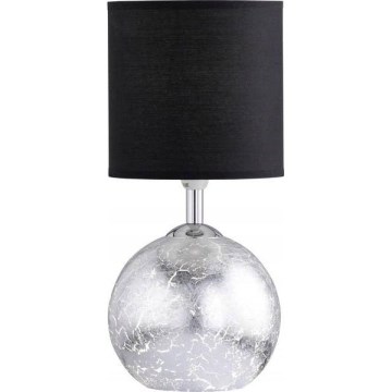 Wofi 8149.02.70.6010 - Lampă de masă CARMEN 1xE14/40W/230V neagră/argintie