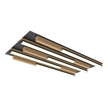 Wofi 9031-506S - Plafonier LED dimabil PALERMO LED/34W/230V lemn de cauciuc