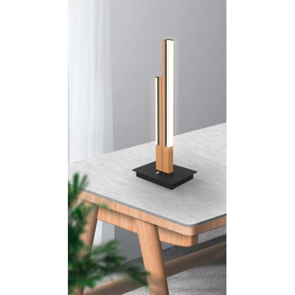 Wofi PALERMO 8031-206 - Lampă de birou LED, 10,5W, 230V, lemn de cauciuc