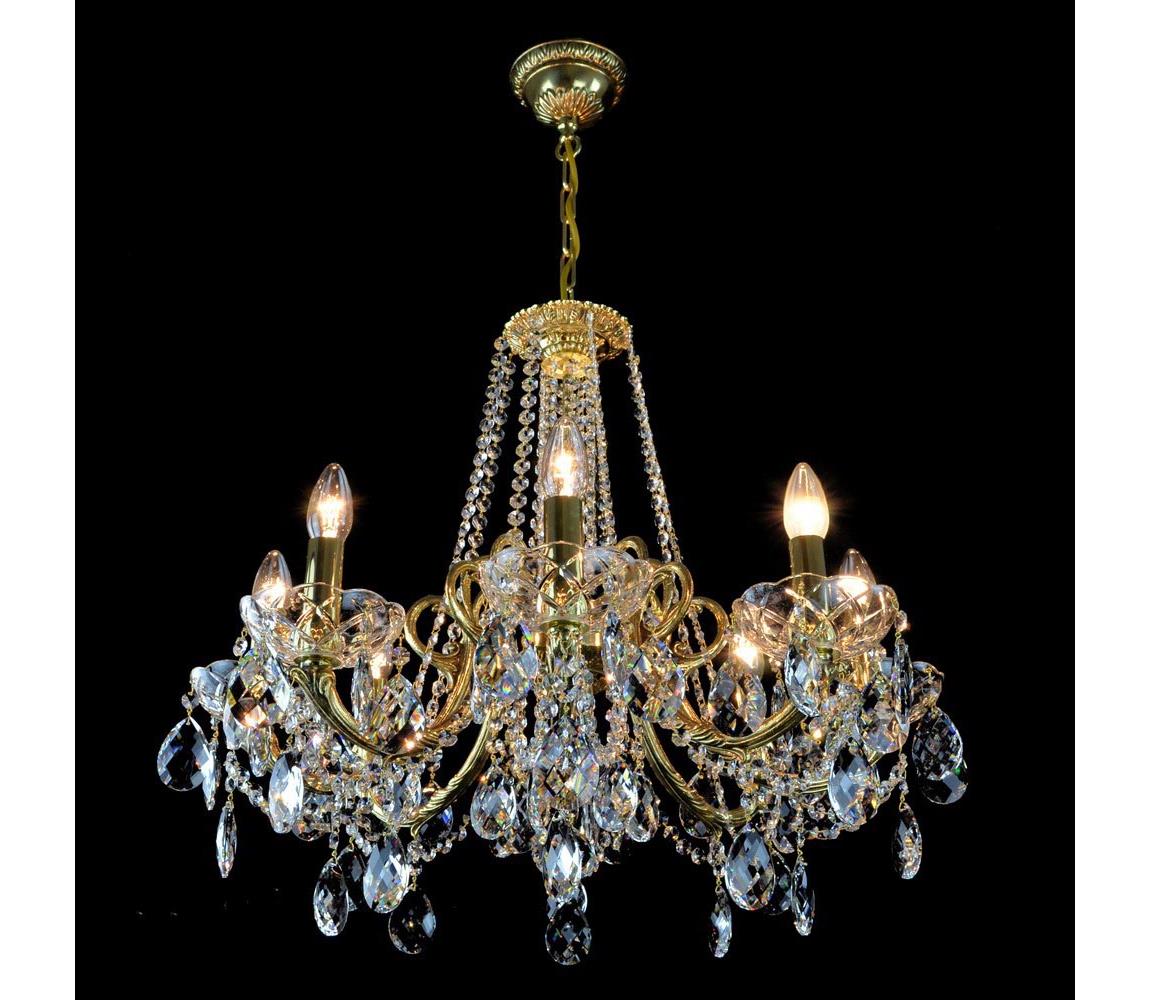 Wranovsky JWZ202081300 - Lustră de cristal pe lanț TAURUS 8xE14/40W/230V