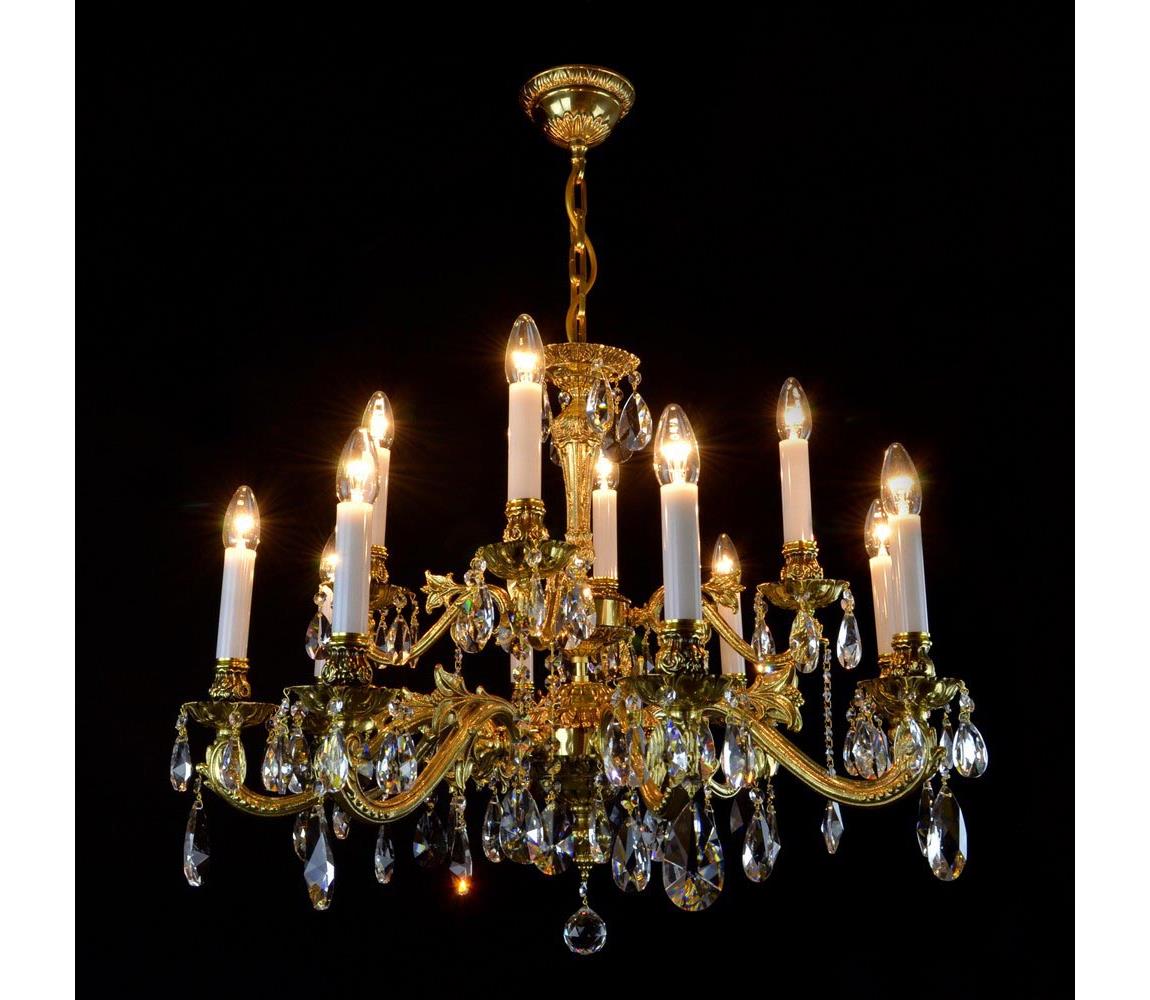 Wranovsky JWZ237121100 - Lustră de cristal pe lanț AVIOR 12xE14/40W/230V