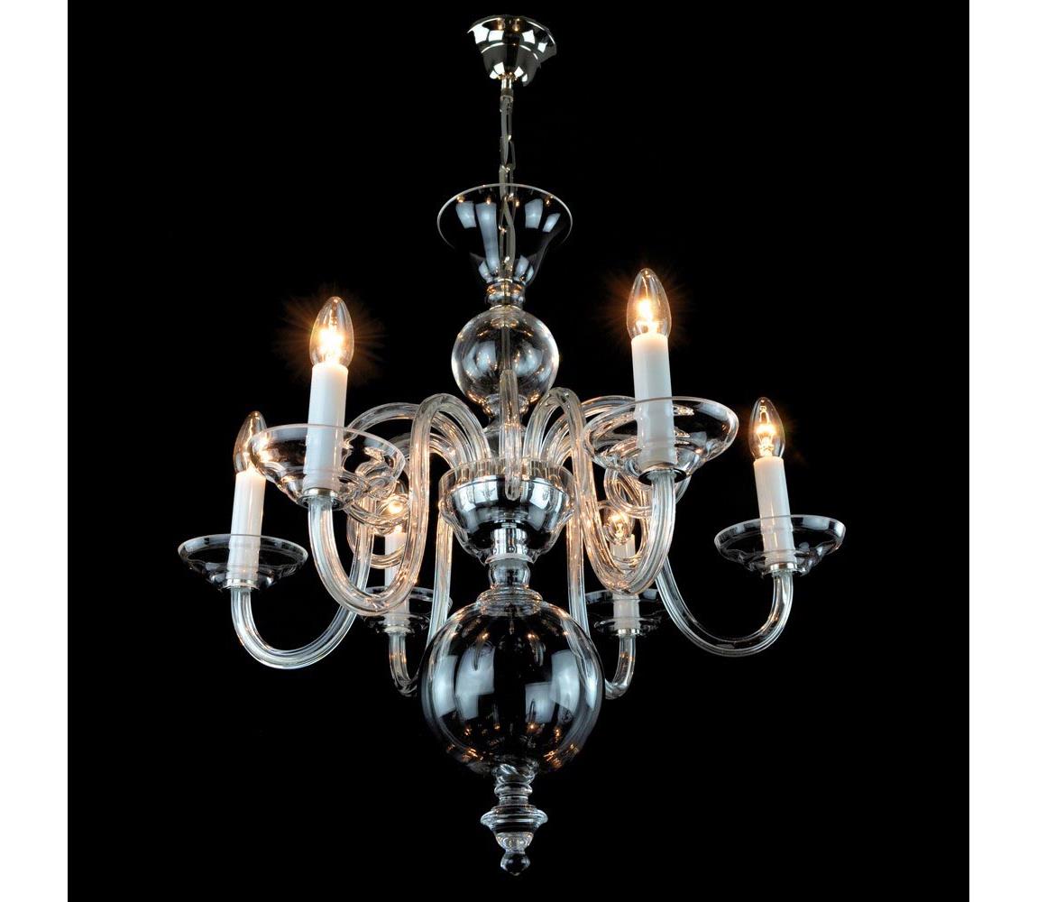 Wranovsky JWZ513060101 - Lustră de cristal pe lanț CLERIUS 6xE14/40W/230V