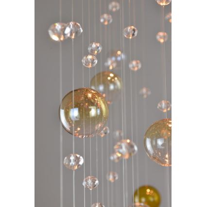 Wranovsky JWZ610100101 - Lustră aplicată de cristal ORBIS 10xGU10/40W/230V