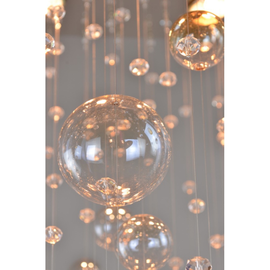 Wranovsky JWZ610100101 - Lustră aplicată de cristal ORBIS 10xGU10/40W/230V