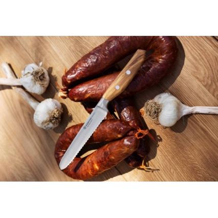 Wüsthof - Cuțit de bucătărie pentru pâine AMICI 14 cm, mâner din lemn de măslin