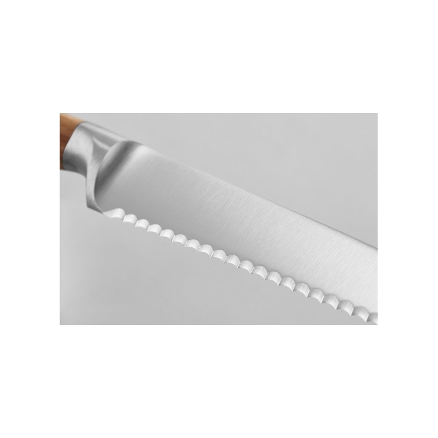 Wüsthof - Cuțit de bucătărie pentru pâine AMICI 14 cm, mâner din lemn de măslin