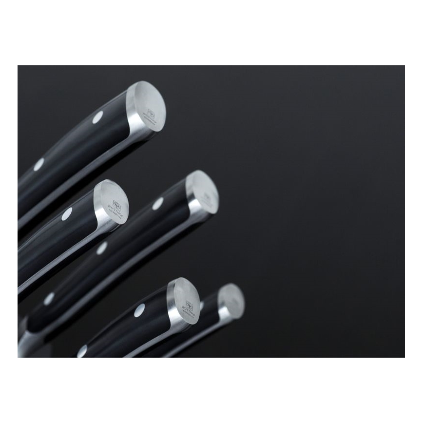 Wüsthof - Set de cuțite de bucătărie în suport CLASSIC IKON 7 piese frasin/negru