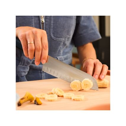 Wüsthof - Cuțit de bucătărie Santoku PARTNER 17 cm negru