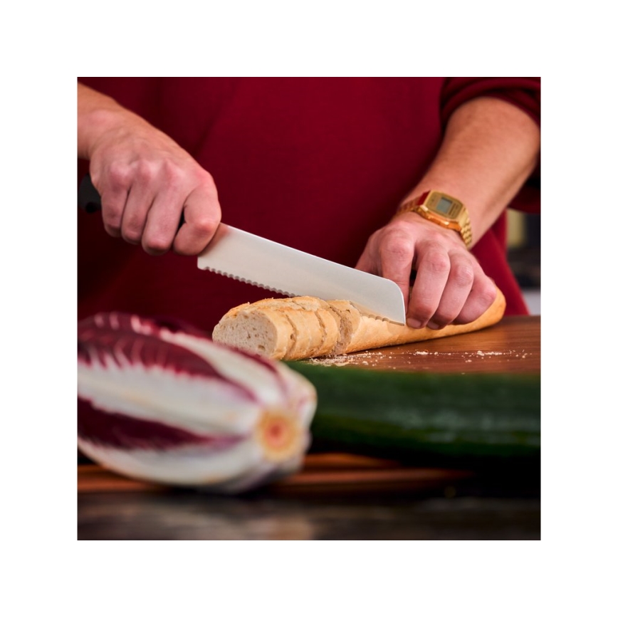 Wüsthof - Cuțit pentru pâine PARTNER 20  cm negru