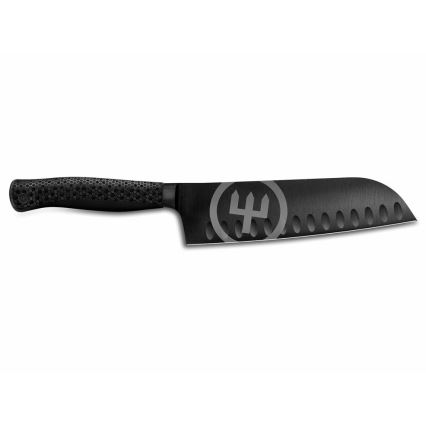 Wüsthof - Cuțit de bucătărie santoku PERFORMER 17 cm negru
