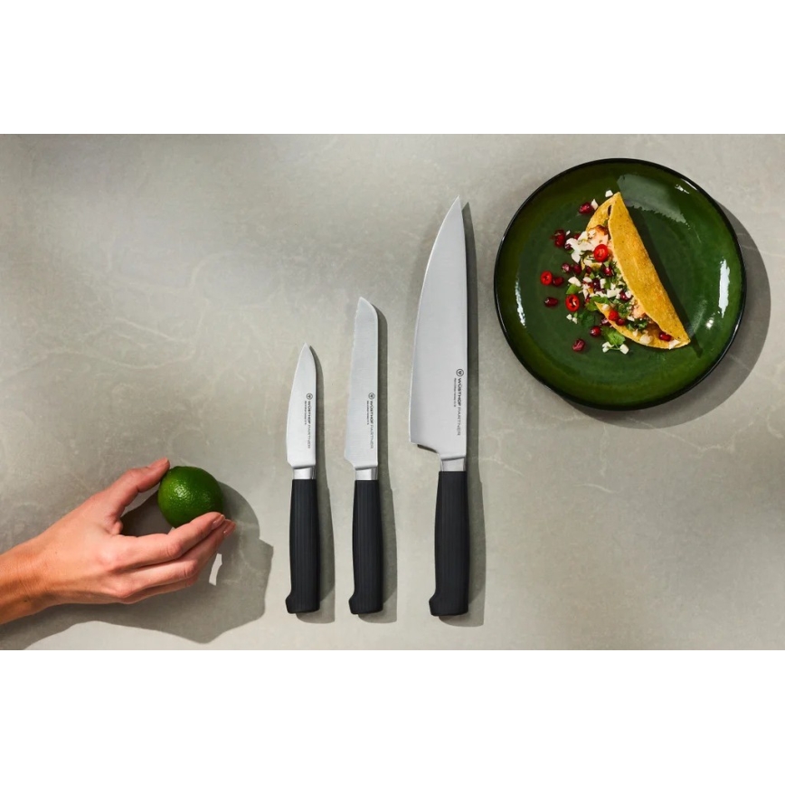 Wüsthof - Set de 3 cuțite de bucătărie PARTNER, negru