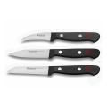 Wüsthof - Set de 3 cuțite de bucătărie pentru legume GOURMET, negru