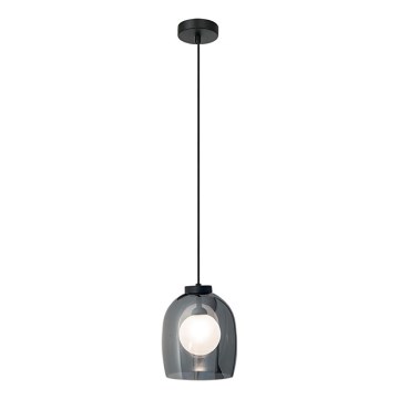 Zambelis 22051 - Lustra suspendată pe cablu 1xG9/5W/230V Ø 18 cm neagră