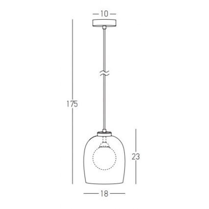 Zambelis 22051 - Lustra suspendată pe cablu 1xG9/5W/230V Ø 18 cm neagră