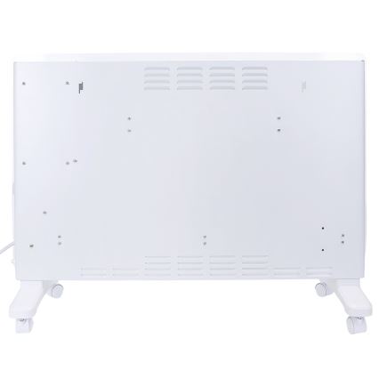 ZEVENTI - Încălzitor electric/convector inteligent montat pe perete cu afișaj LCD 1000/2000W/230V Wi-Fi alb