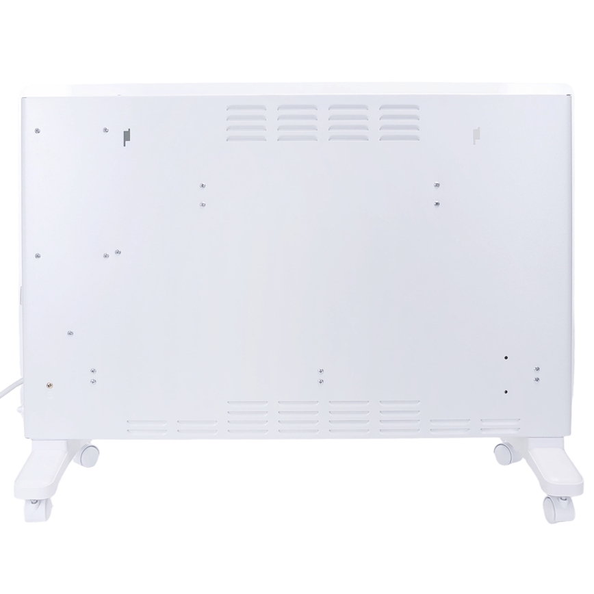 ZEVENTI - Încălzitor electric/convector inteligent montat pe perete cu afișaj LCD 1000/2000W/230V Wi-Fi alb