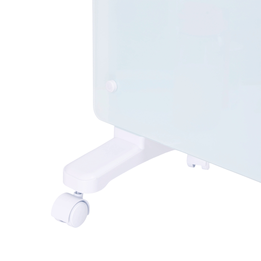 ZEVENTI - Încălzitor electric/convector inteligent montat pe perete cu afișaj LCD 1000/2000W/230V Wi-Fi alb