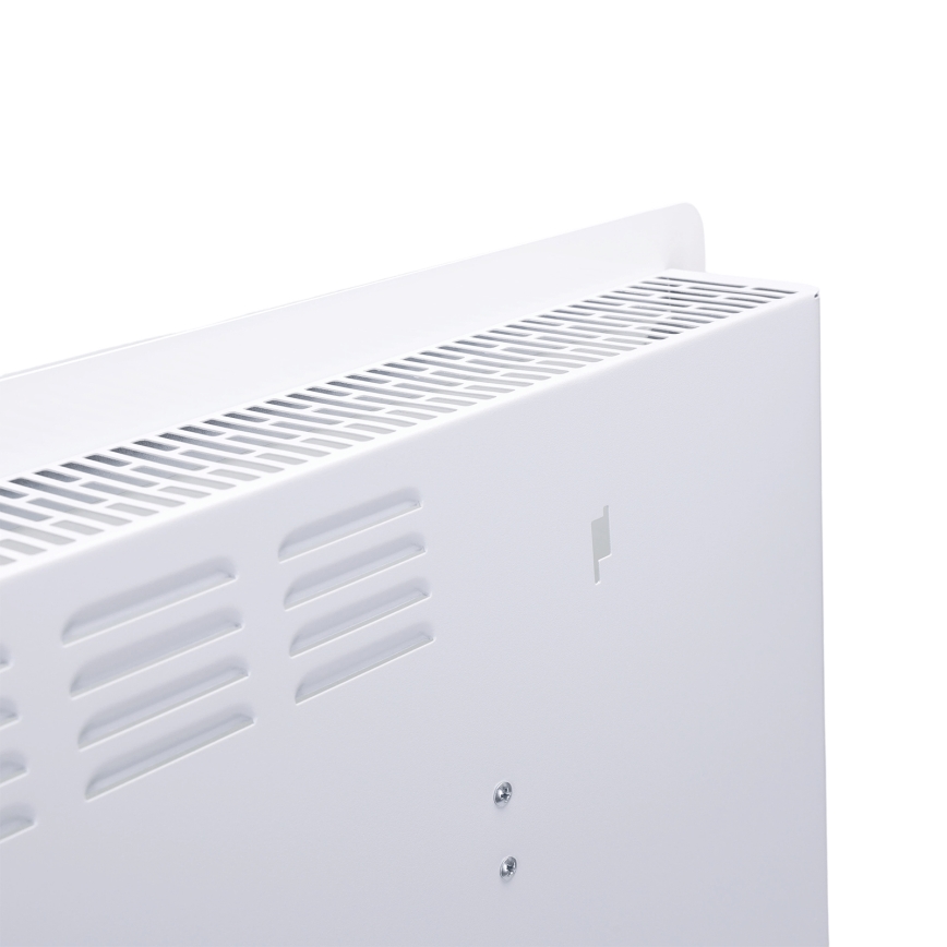ZEVENTI - Încălzitor electric/convector inteligent montat pe perete cu afișaj LCD 1000/2000W/230V Wi-Fi alb