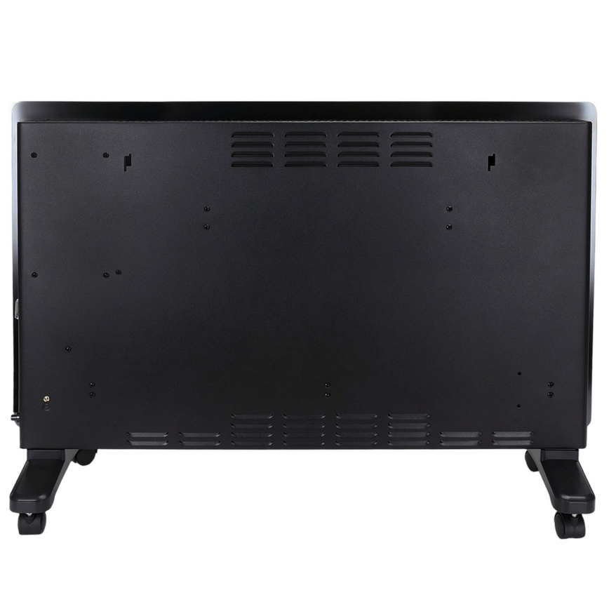 ZEVENTI - Încălzitor/convector electric inteligent de perete cu afișaj LCD 1000/2000W/230V Wi-Fi negru