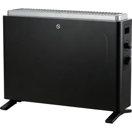 ZEVENTI - Încălzitor/convector electric 800/1200/2000W/230V negru