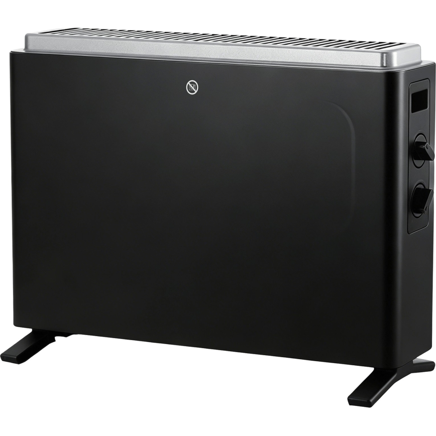 ZEVENTI - Încălzitor/convector electric 800/1200/2000W/230V negru