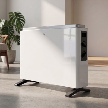 ZEVENTI - Încălzitor electric/convector 800/1200/2000W/230V alb