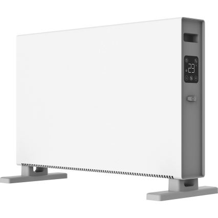 ZEVENTI - Încălzitor electric/convector cu afișaj LCD 1250/2000 W/230 V alb + telecomandă
