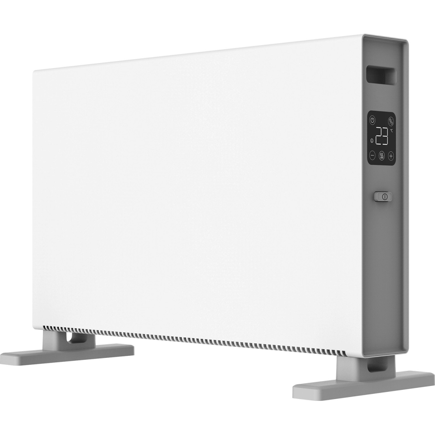 ZEVENTI - Încălzitor electric/convector cu afișaj LCD 1250/2000 W/230 V alb + telecomandă