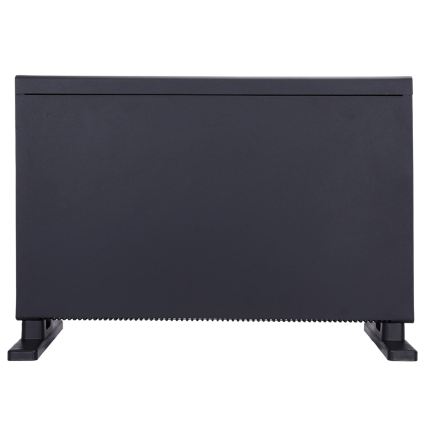 ZEVENTI - Încălzitor electric/convector cu afișaj LCD 1250/2000W/230V negru + telecomandă