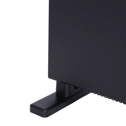 ZEVENTI - Încălzitor electric/convector cu afișaj LCD 1250/2000W/230V negru + telecomandă