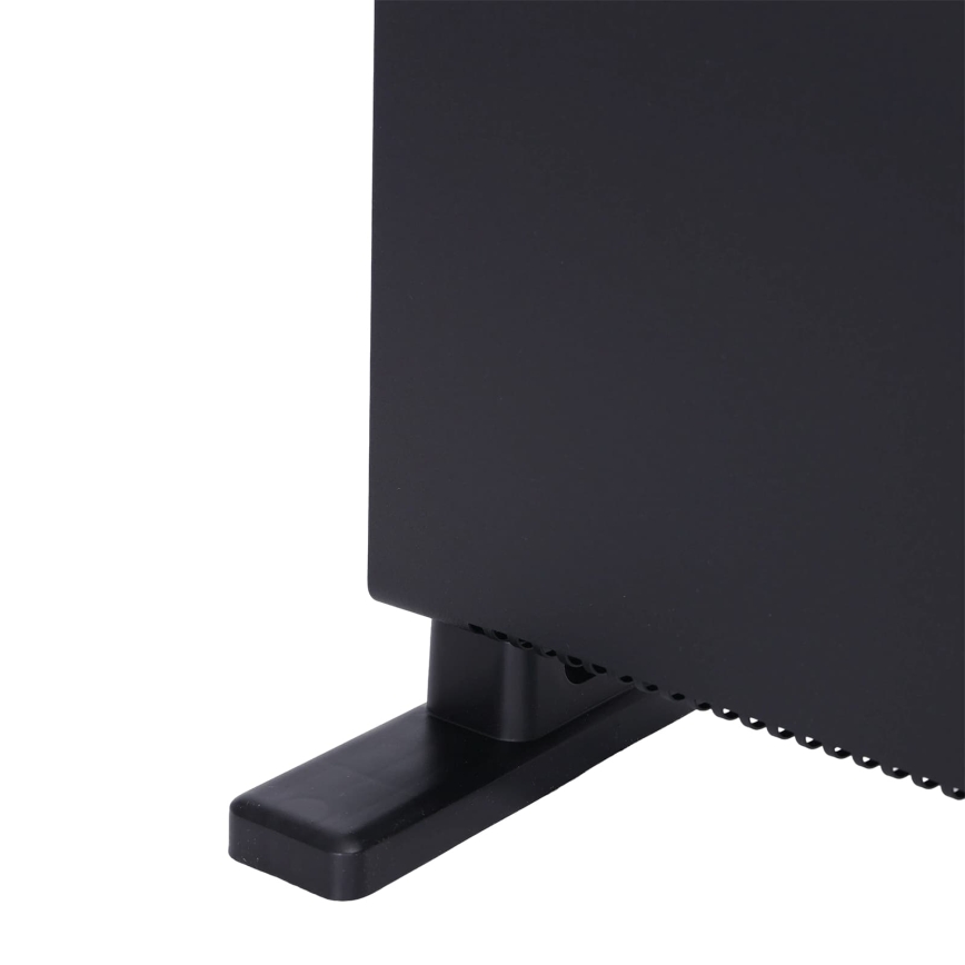 ZEVENTI - Încălzitor electric/convector cu afișaj LCD 1250/2000W/230V negru + telecomandă