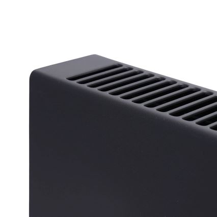 ZEVENTI - Încălzitor electric/convector cu afișaj LCD 1250/2000W/230V negru + telecomandă