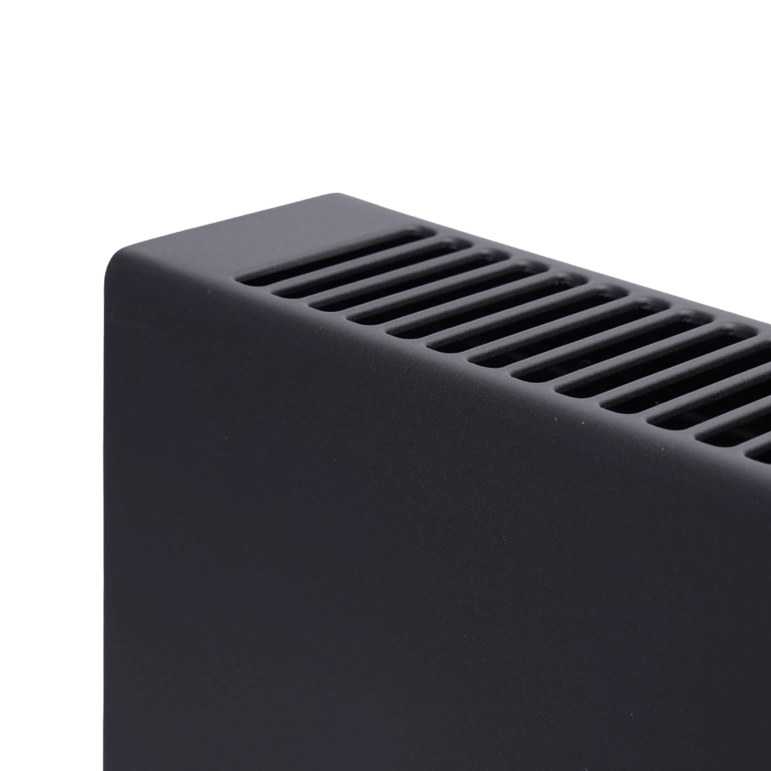 ZEVENTI - Încălzitor electric/convector cu afișaj LCD 1250/2000W/230V negru + telecomandă