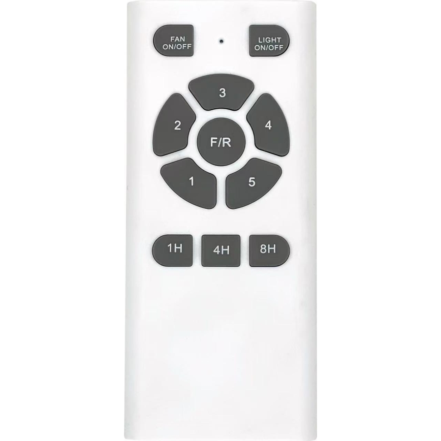 ZEVENTI - Ventilator de tavan PADUA cu LED/18W/230V 3000/4000/6000K Wi-Fi Tuya alb/maro + telecomandă