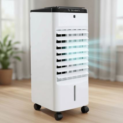 ZEVENTI - Răcitor de aer ARCTIC 60W/230V negru/alb + telecomandă