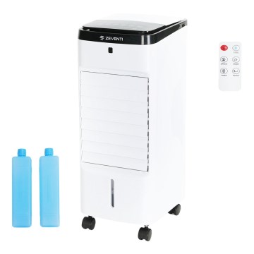 ZEVENTI - Răcitor de aer ARCTIC 60W/230V negru/alb + telecomandă
