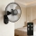 ZEVENTI - Ventilator de perete FANNY, 45W/230V, Ø 41 cm, negru, cu telecomandă