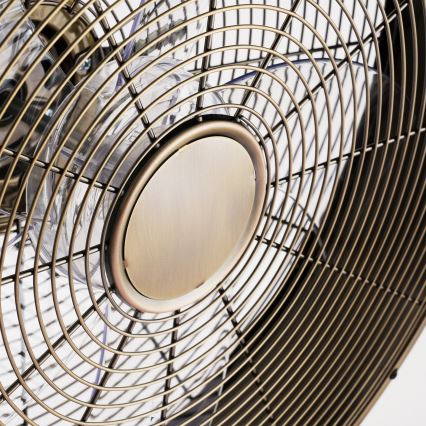 ZEVENTI - Ventilator de perete FANNY 50W/230V Ø 45 cm bronz + telecomandă