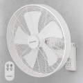 ZEVENTI - Ventilator de perete FREEZE 50W/230V, diametru 45 cm, alb, cu telecomandă