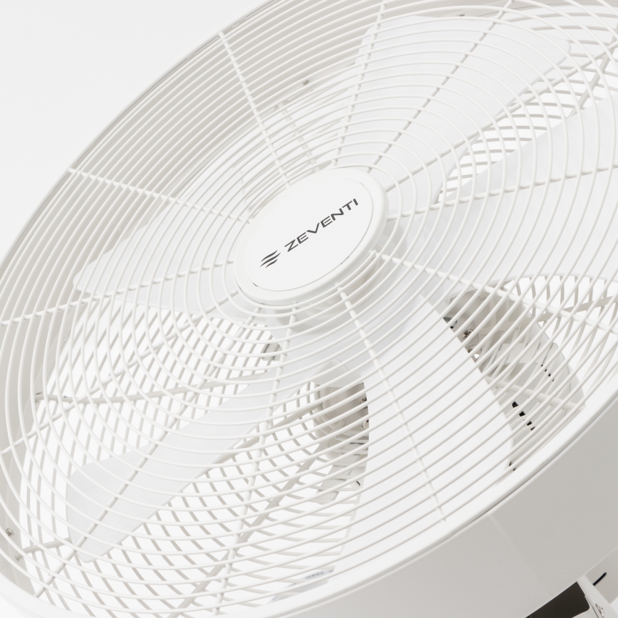 ZEVENTI - Ventilator de perete FREEZE 50W/230V, diametru 45 cm, alb, cu telecomandă