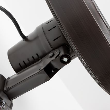 ZEVENTI - Ventilator de perete FREEZE 50W/230V Ø 45 cm negru/maro + telecomandă