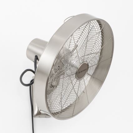 ZEVENTI - Ventilator de perete FREEZE 50W/230V Ø 45 cm crom mat + telecomandă