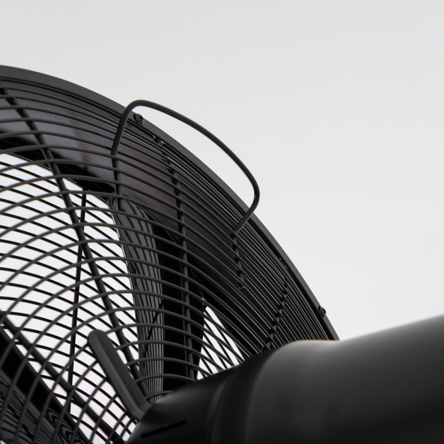 ZEVENTI - Ventilator de perete FREEZE 50W/230V Ø 45 cm negru + telecomandă